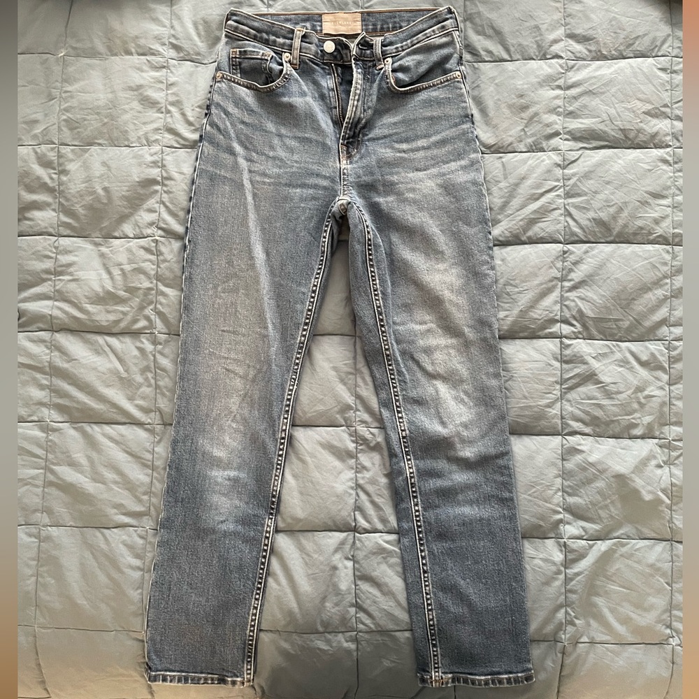 Everlane The High Rise Straight Jean. Size 26
